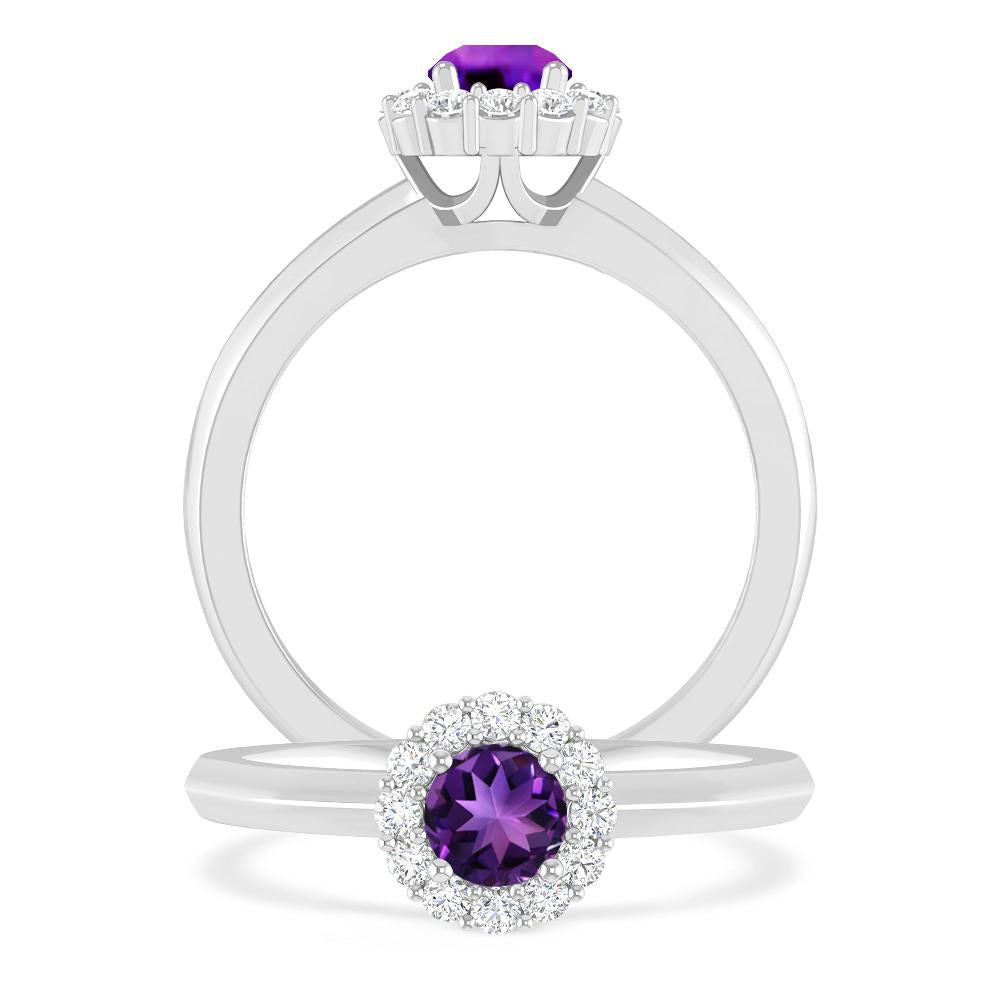 White Gold - Amethyst