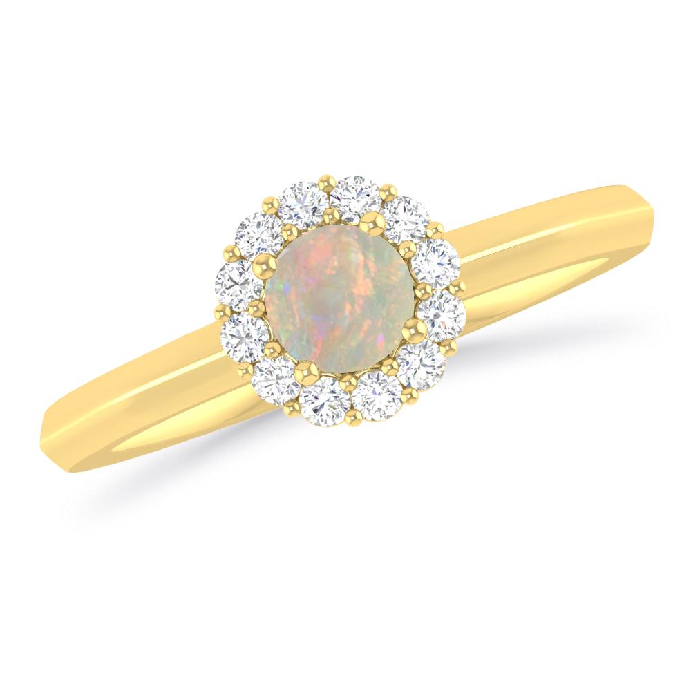 Yellow Gold - Opal