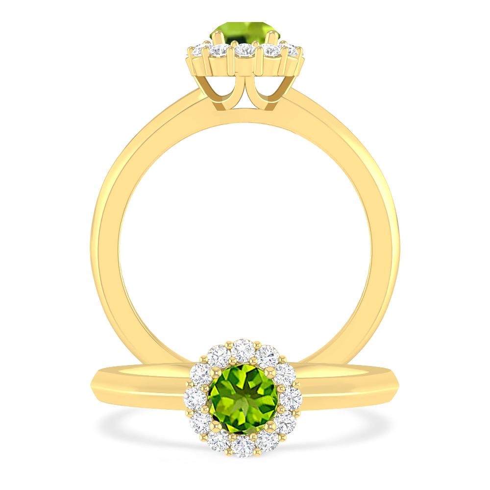 Yellow Gold - Peridot