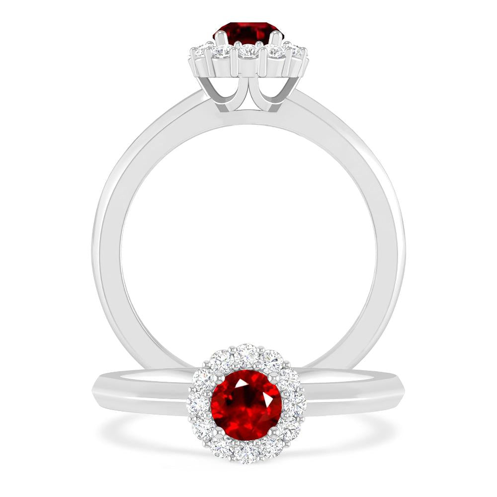 White Gold - Ruby