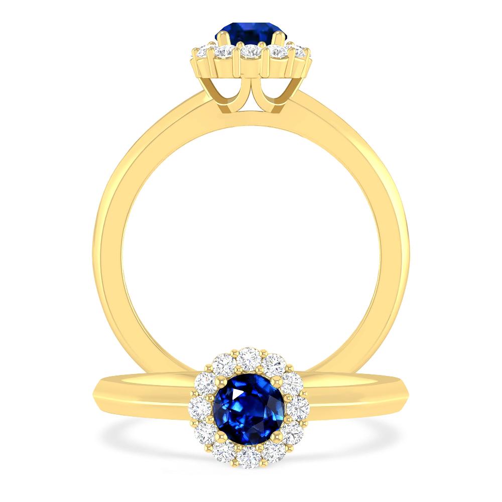 Yellow Gold - Sapphire