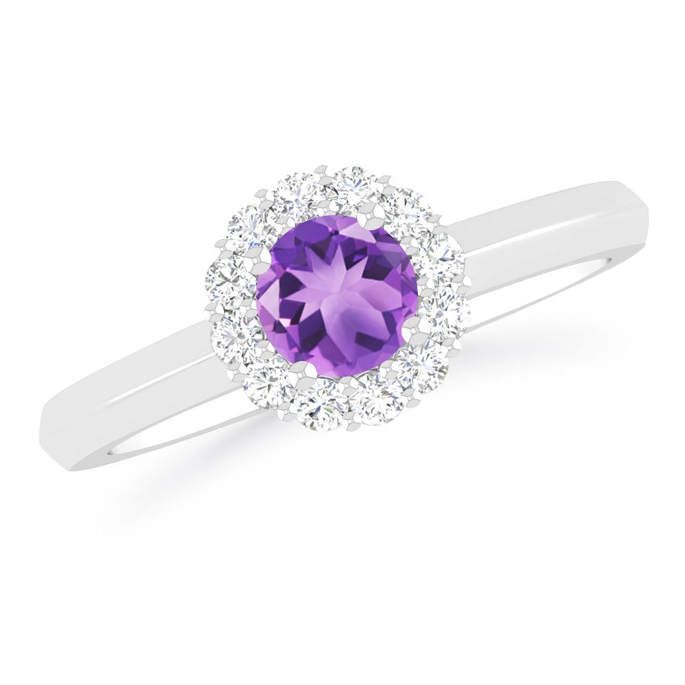 White Gold - Amethyst