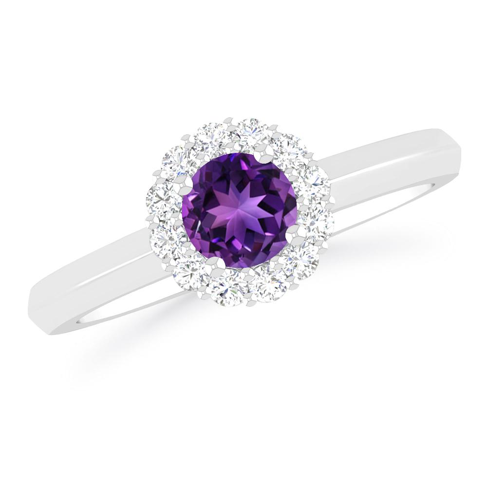 White Gold - Amethyst