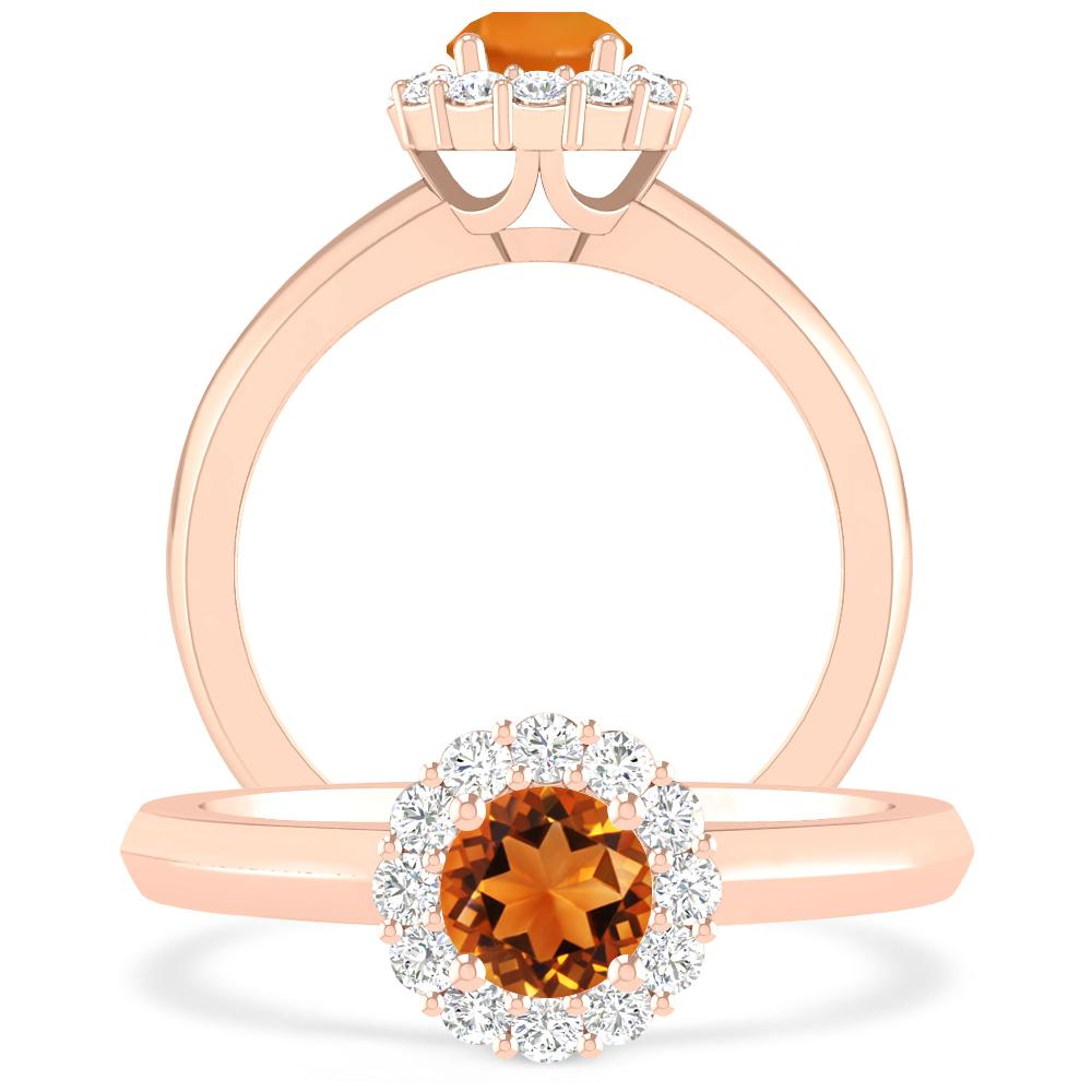 Rose Gold - Citrine