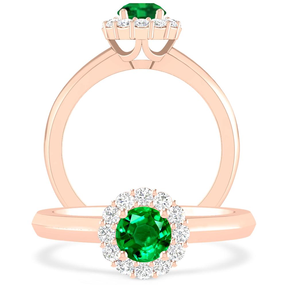 Rose Gold - Emerald