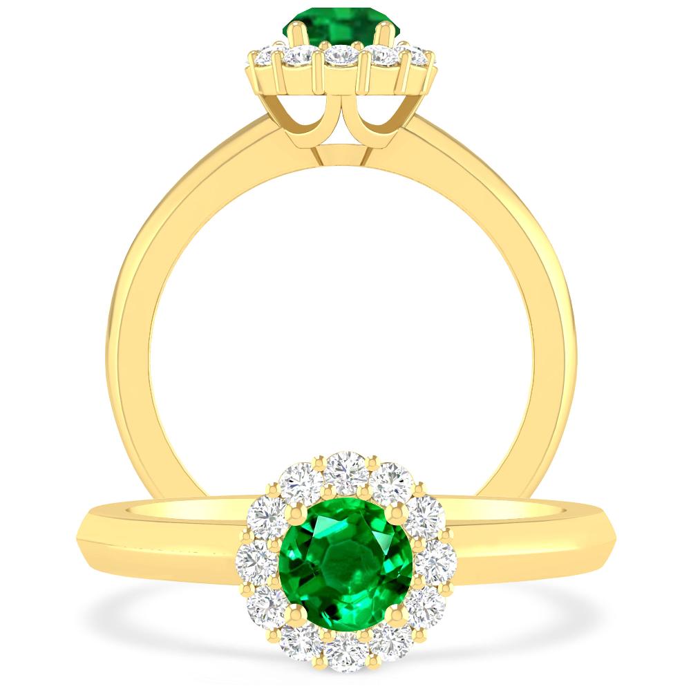 Yellow Gold - Emerald