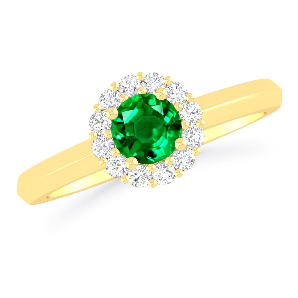 Yellow Gold - Emerald