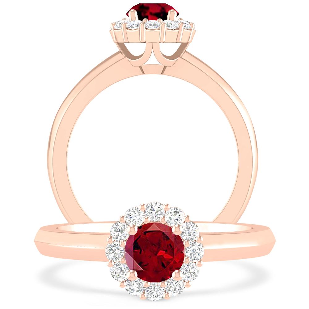 Rose Gold - Garnet