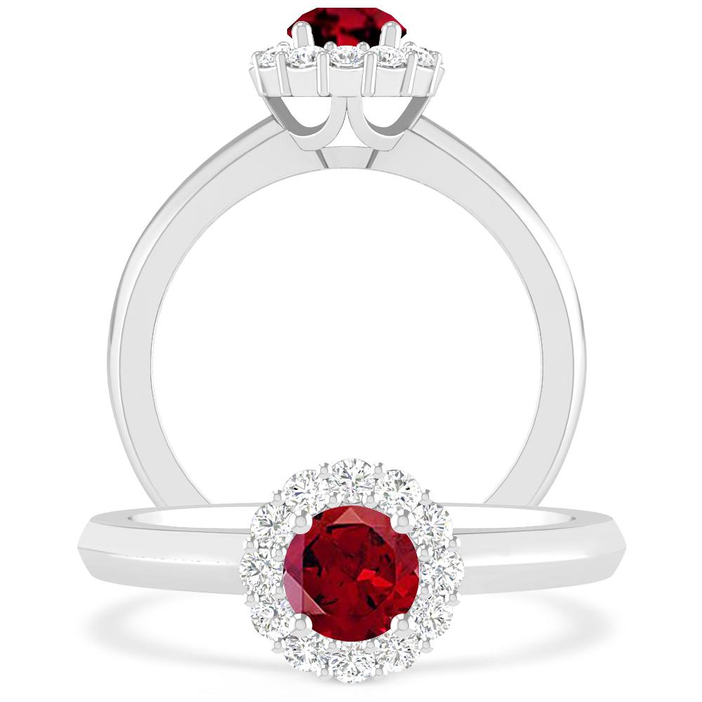 White Gold - Garnet