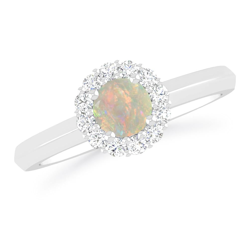 White Gold - Opal