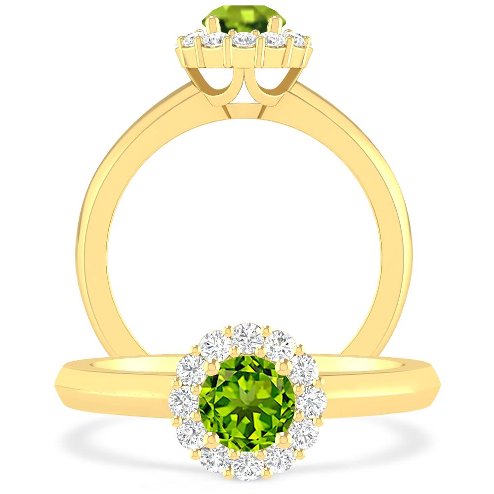 Yellow Gold - Peridot