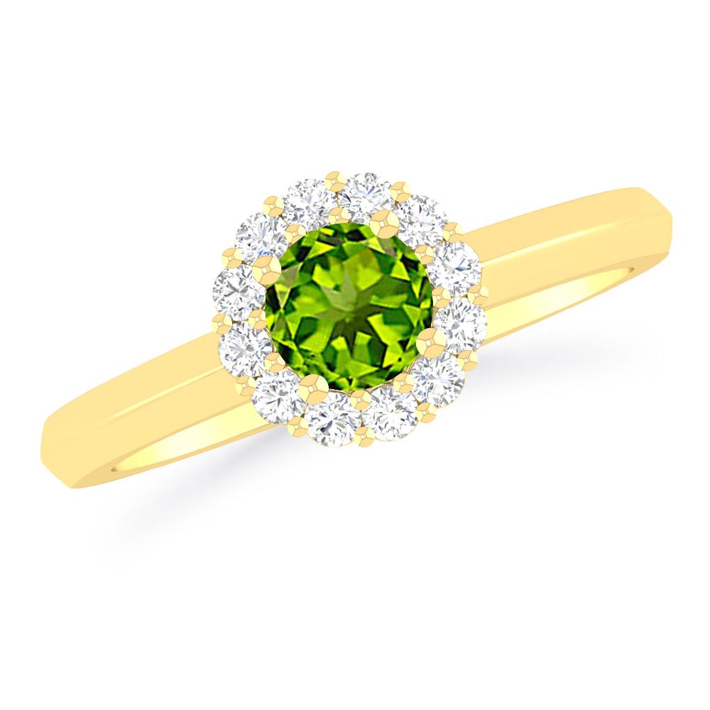 Yellow Gold - Peridot