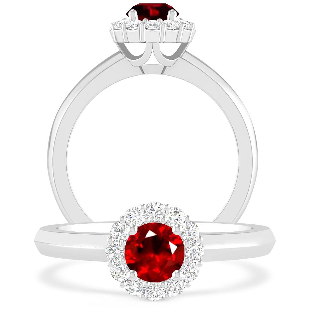 White Gold - Ruby