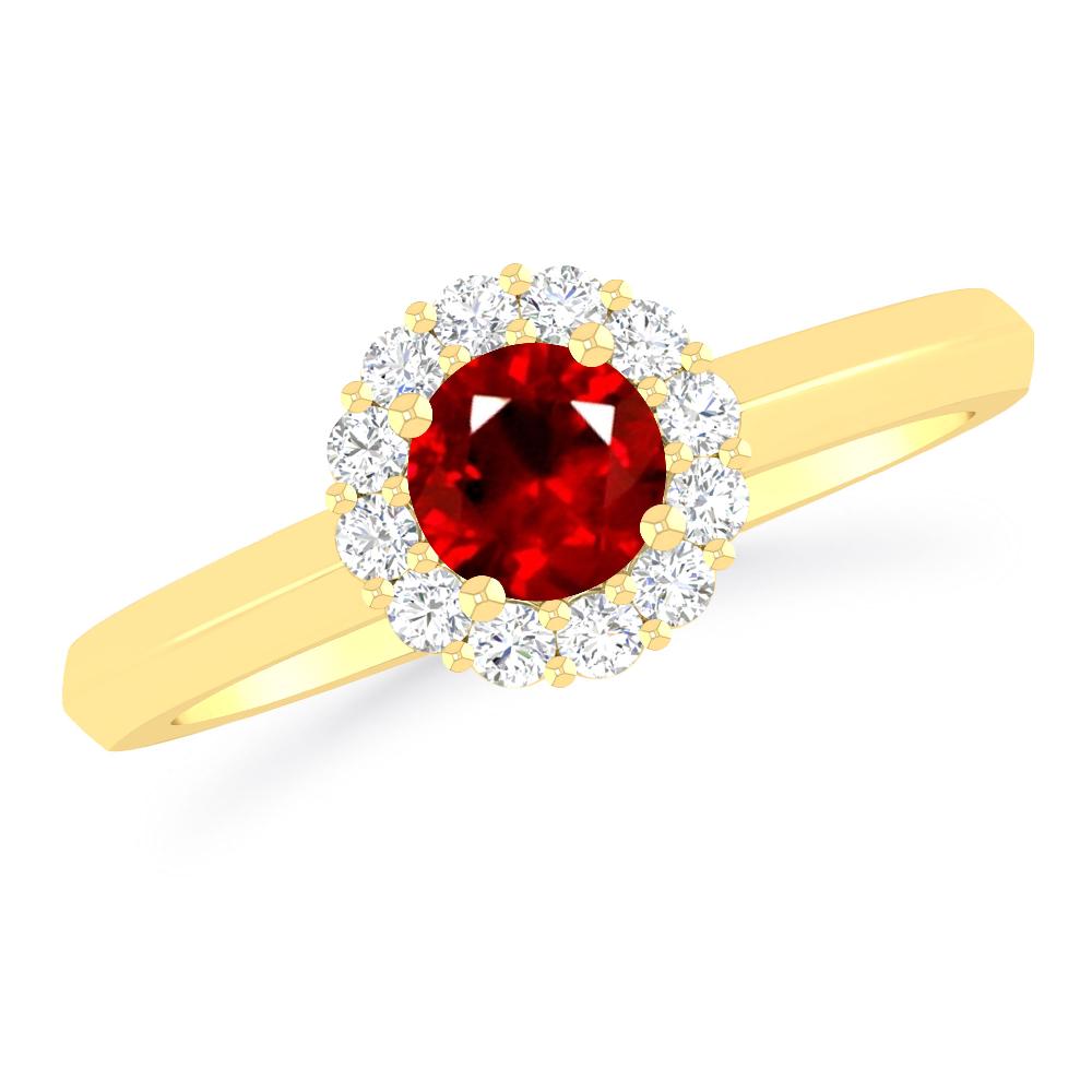 Yellow Gold - Ruby