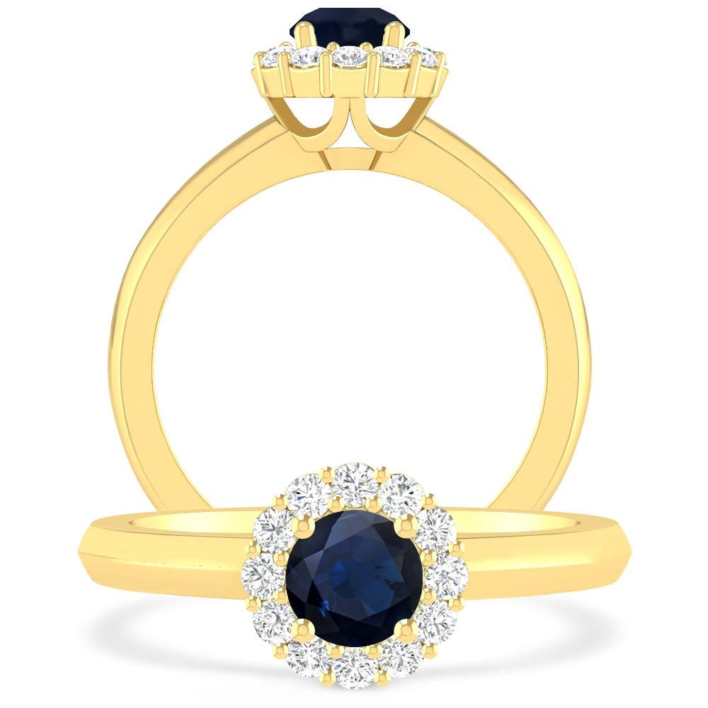 Yellow Gold - Sapphire