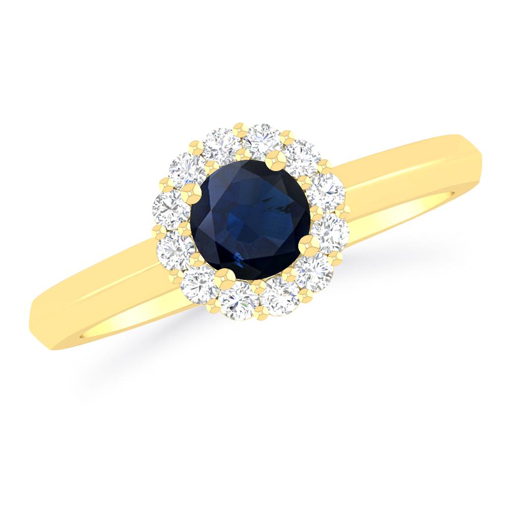 Yellow Gold - Sapphire