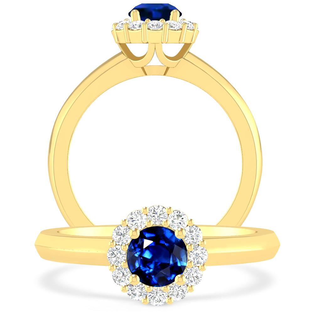 Yellow Gold - Sapphire