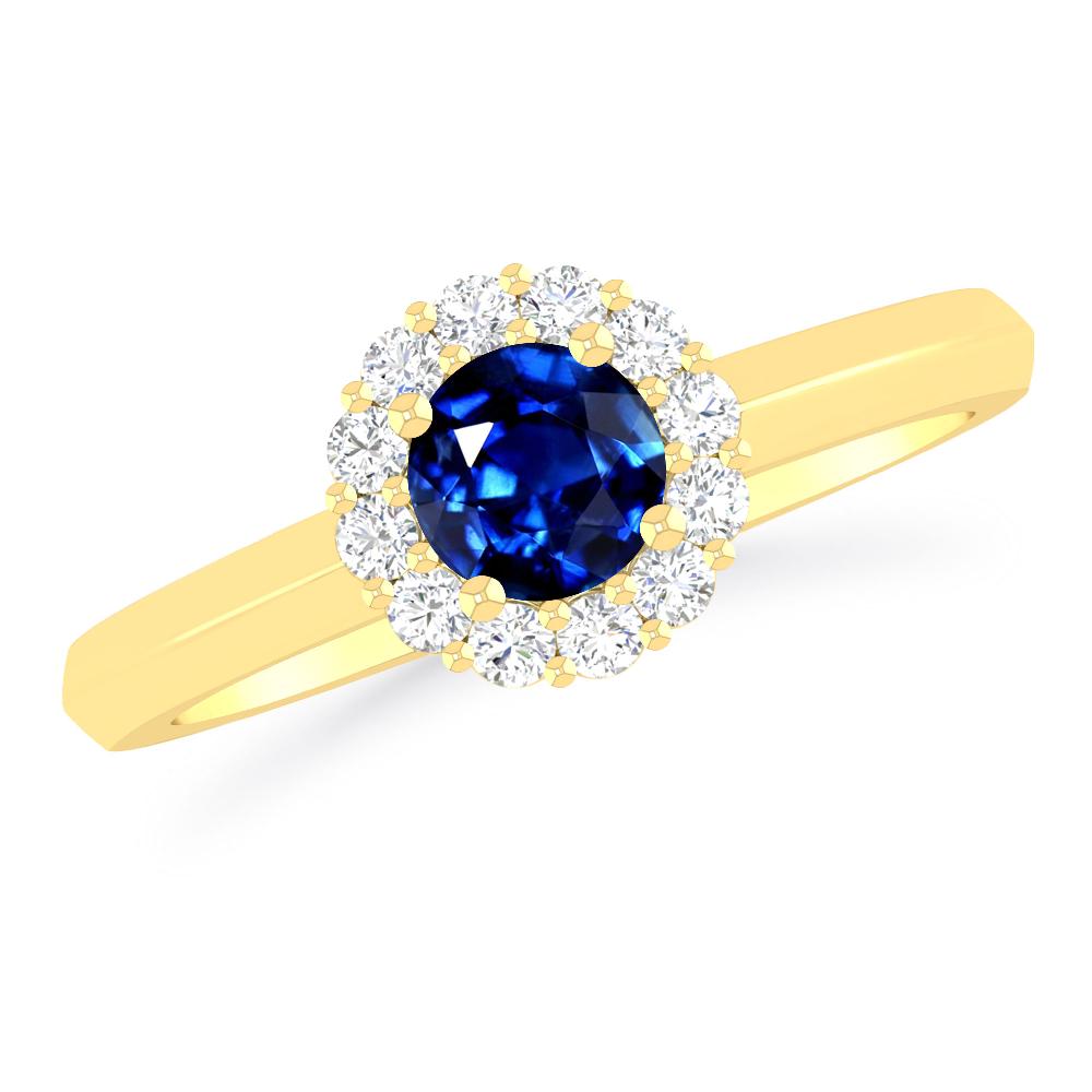 Yellow Gold - Sapphire