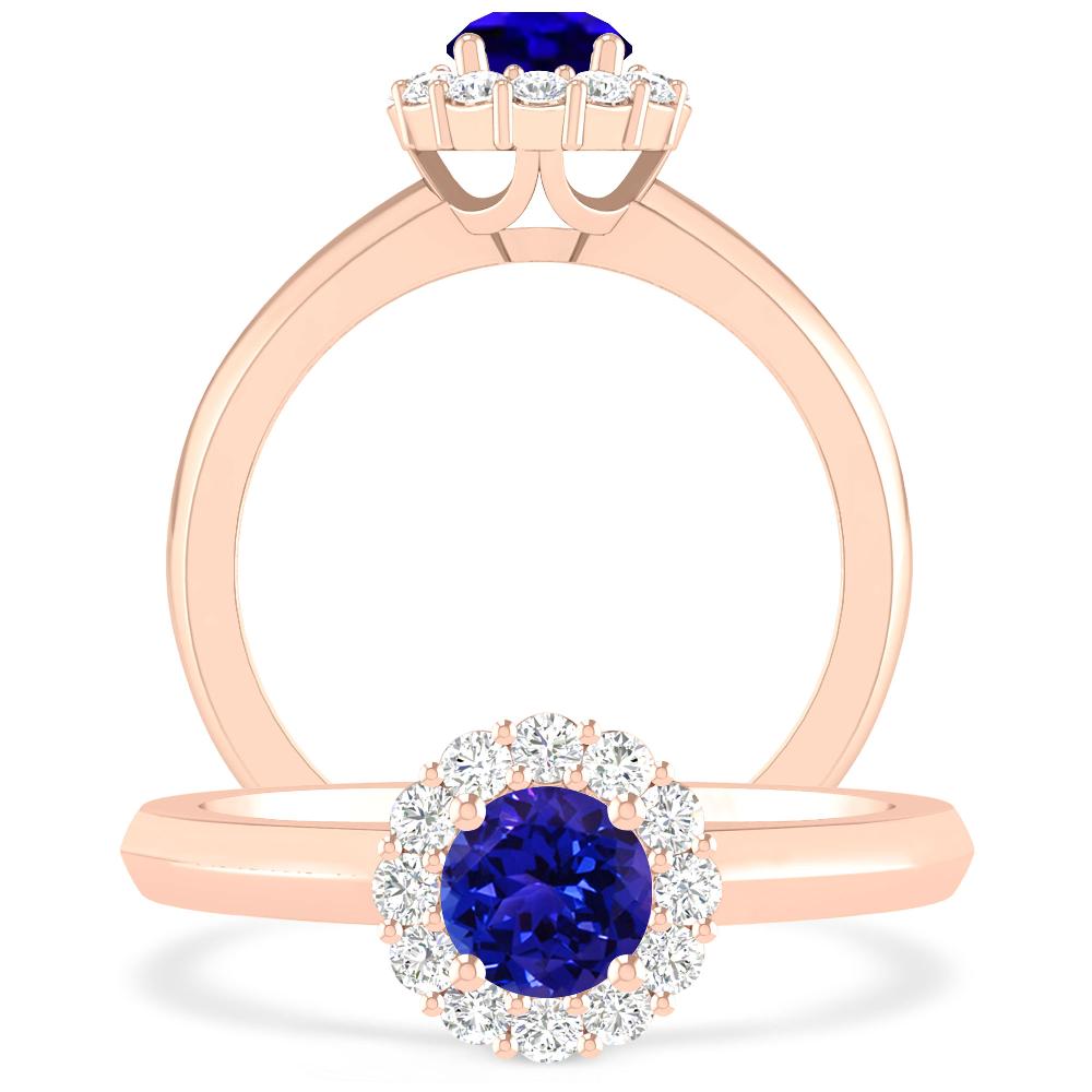 Rose Gold - Tanzanite