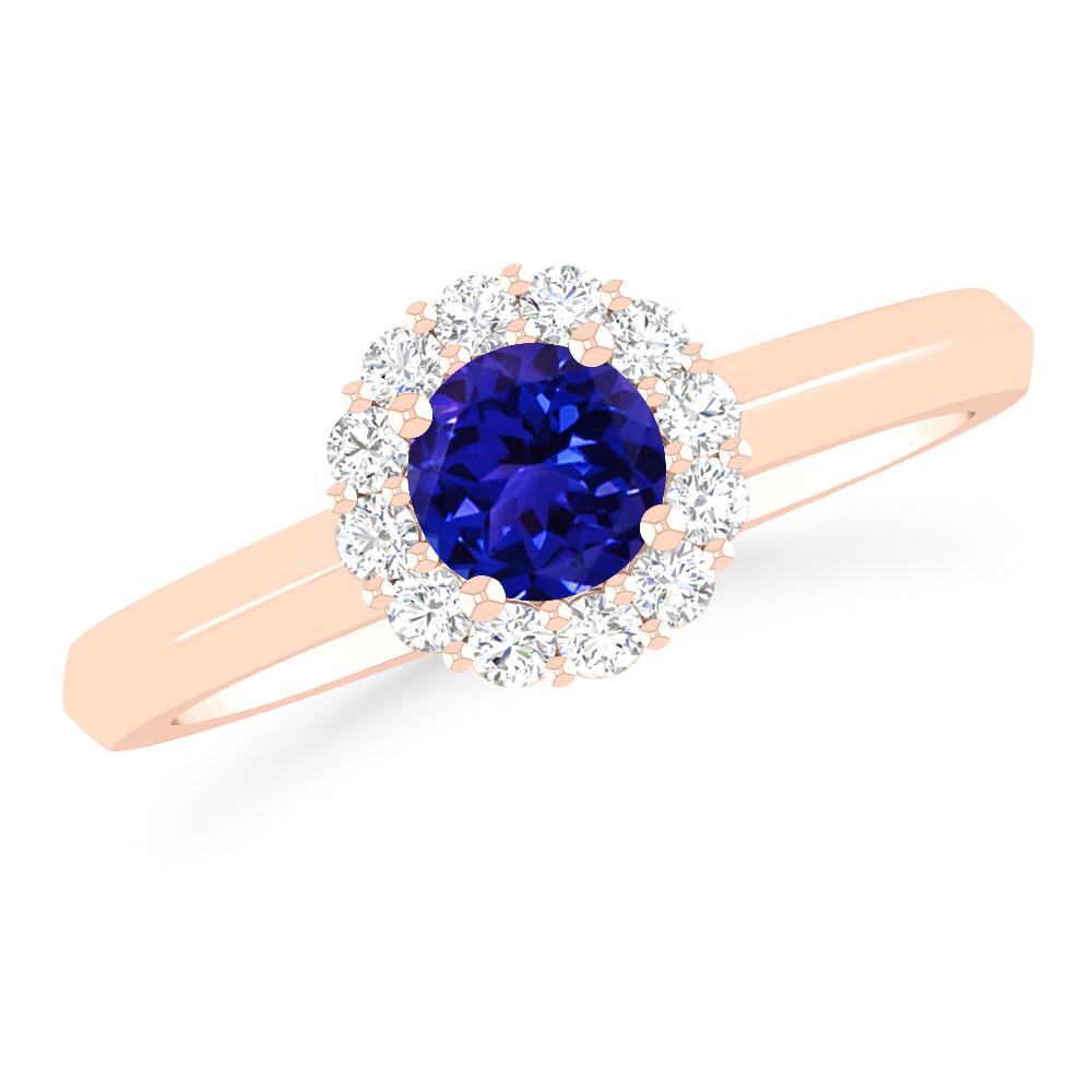 Rose Gold - Tanzanite