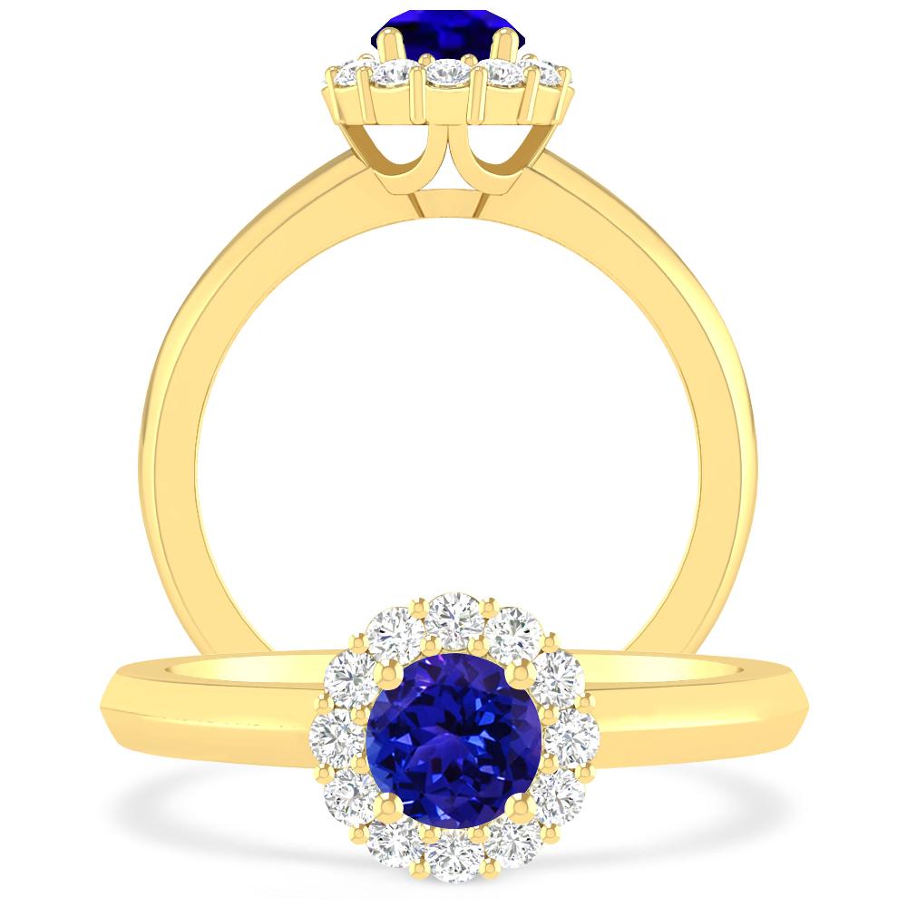 Yellow Gold - Tanzanite