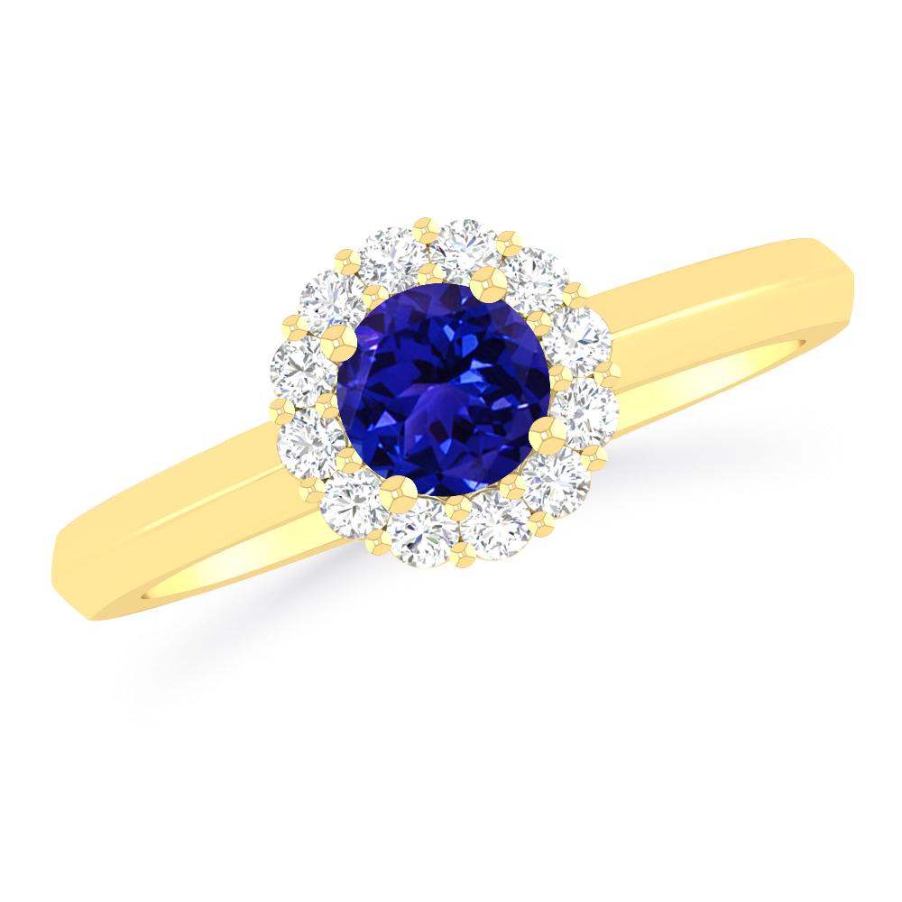 Yellow Gold - Tanzanite