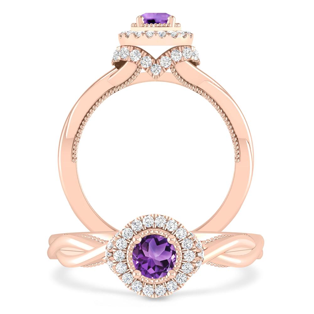 Rose Gold - Amethyst