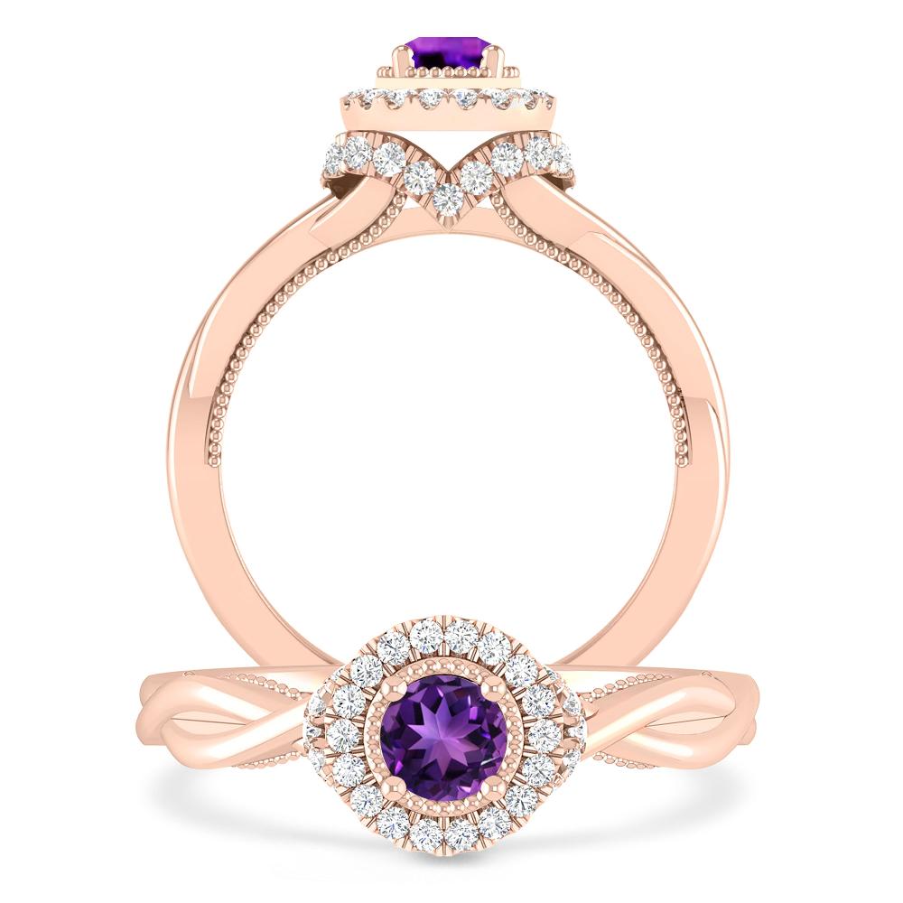 Rose Gold - Amethyst