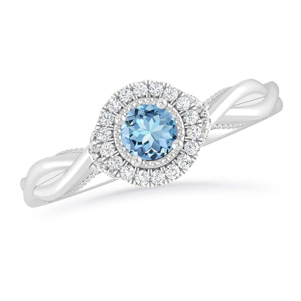 White Gold - Aquamarine