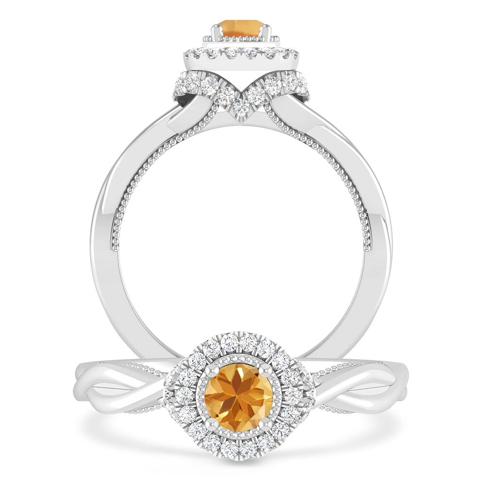 White Gold - Citrine