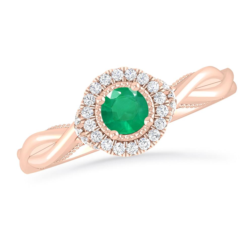 Rose Gold - Emerald