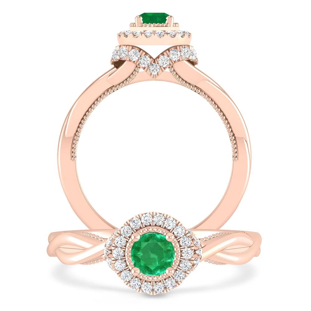 Rose Gold - Emerald