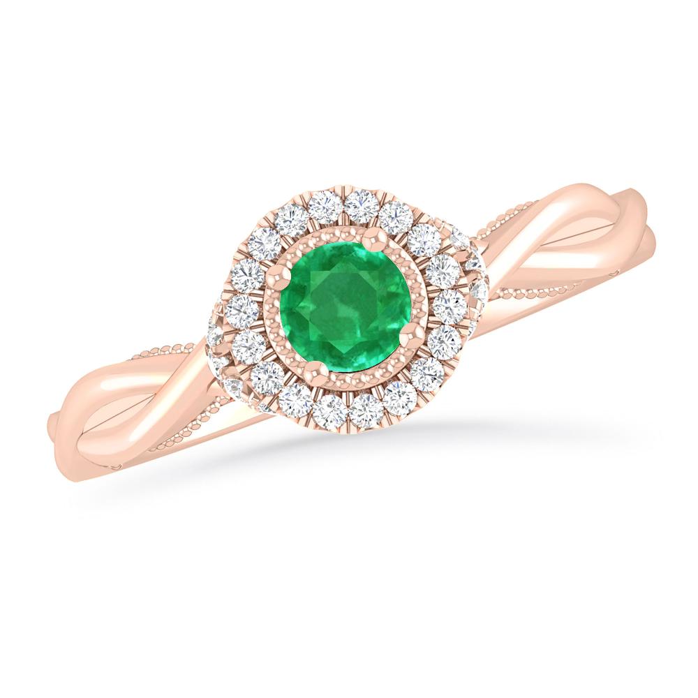 Rose Gold - Emerald