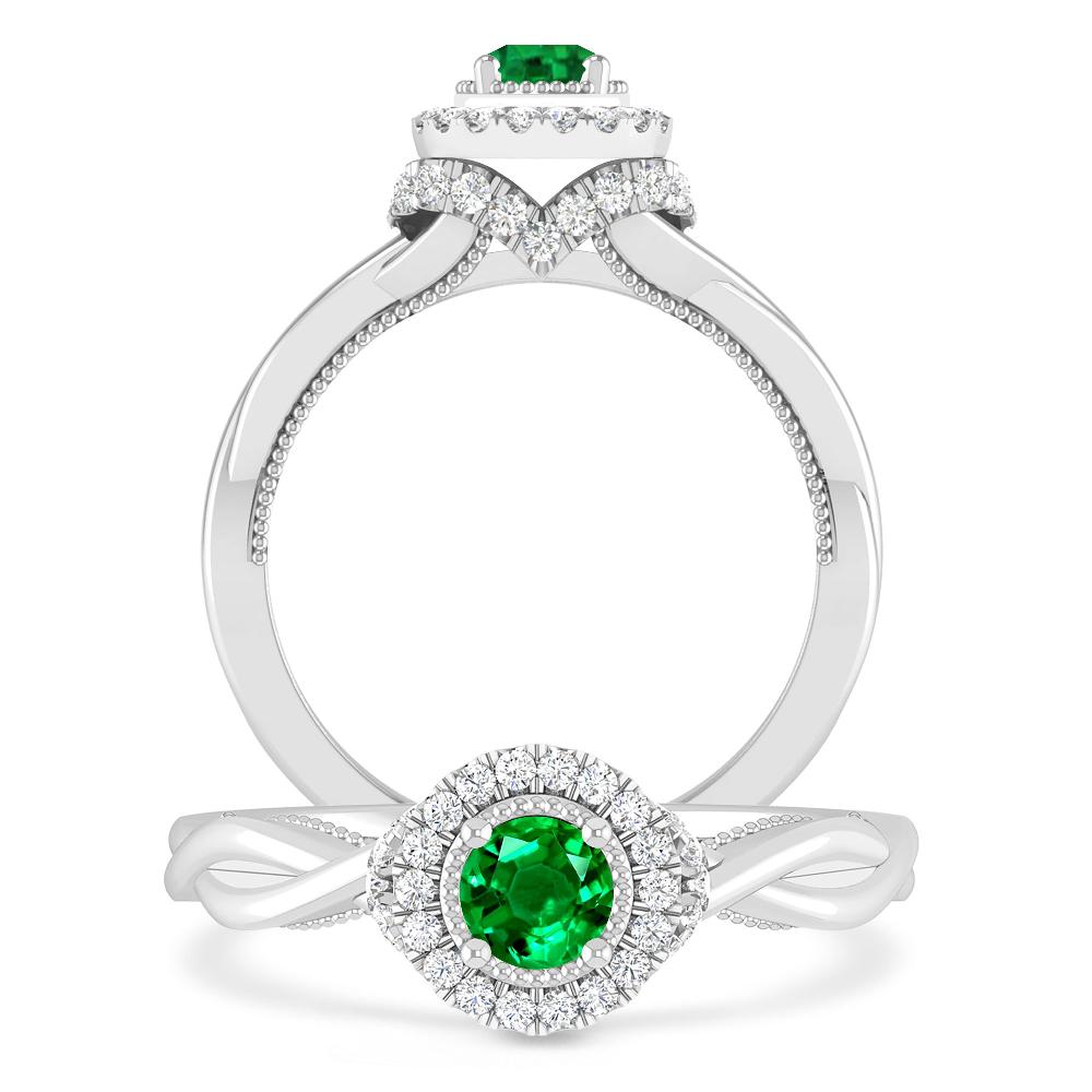 White Gold - Emerald