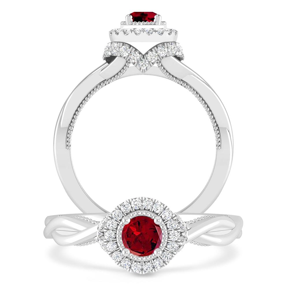 White Gold - Garnet