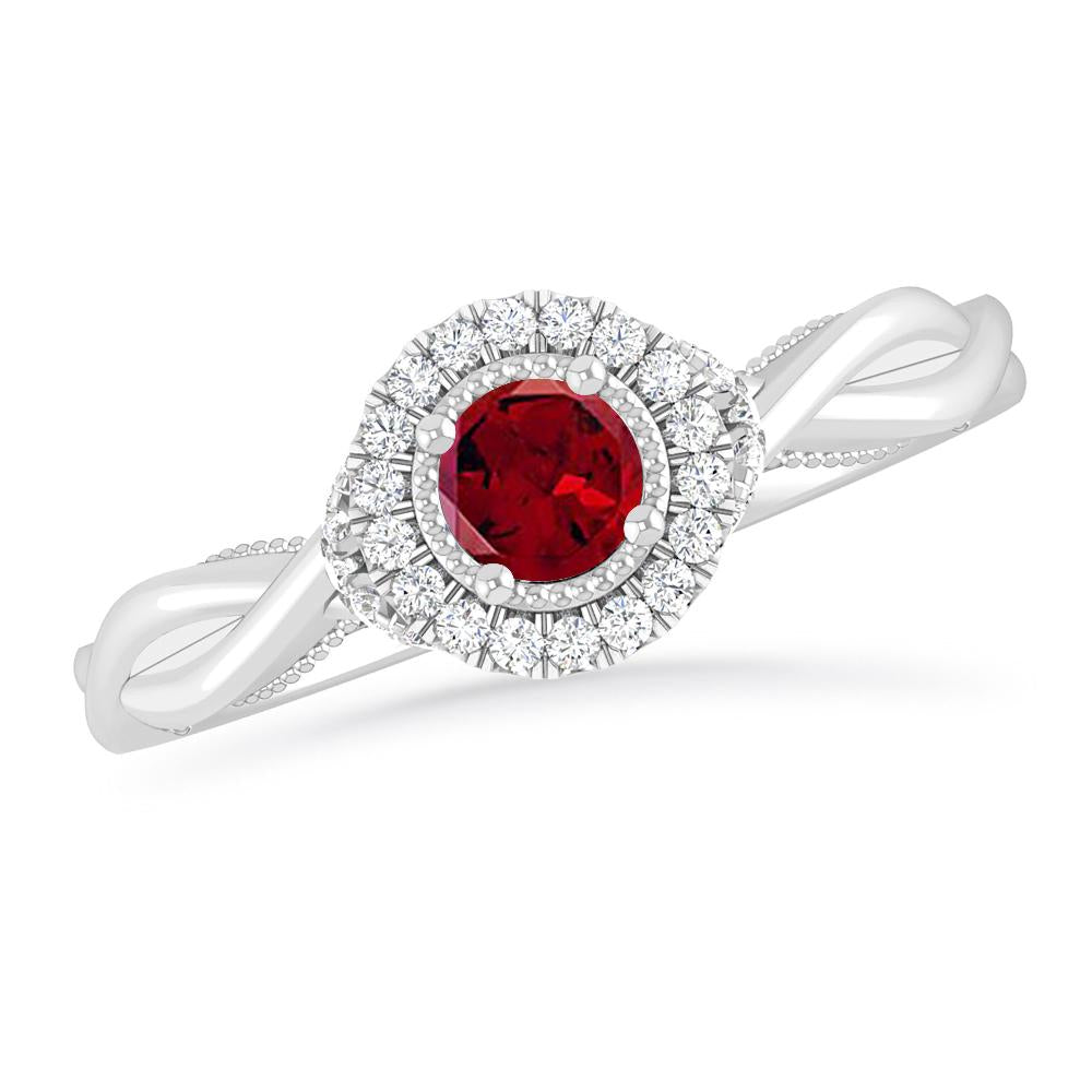 White Gold - Garnet