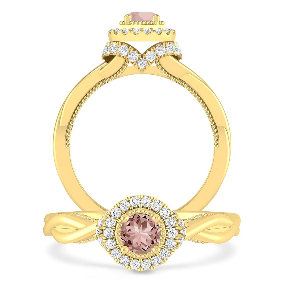 Yellow Gold - Morganite