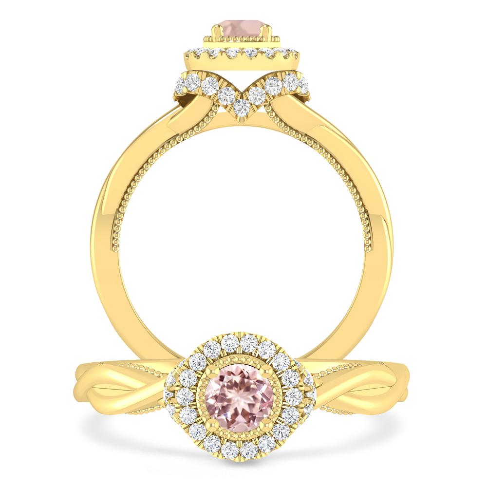 Yellow Gold - Morganite