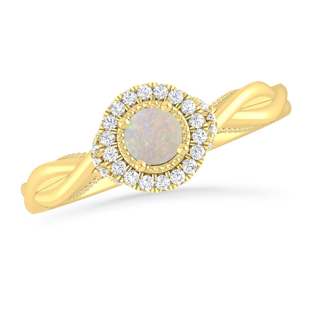 Yellow Gold - Opal