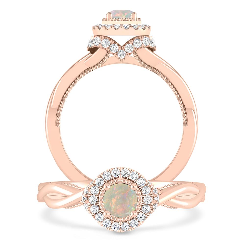 Rose Gold - Opal