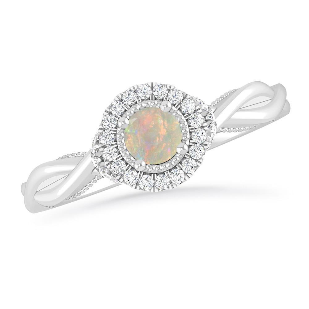 White Gold - Opal