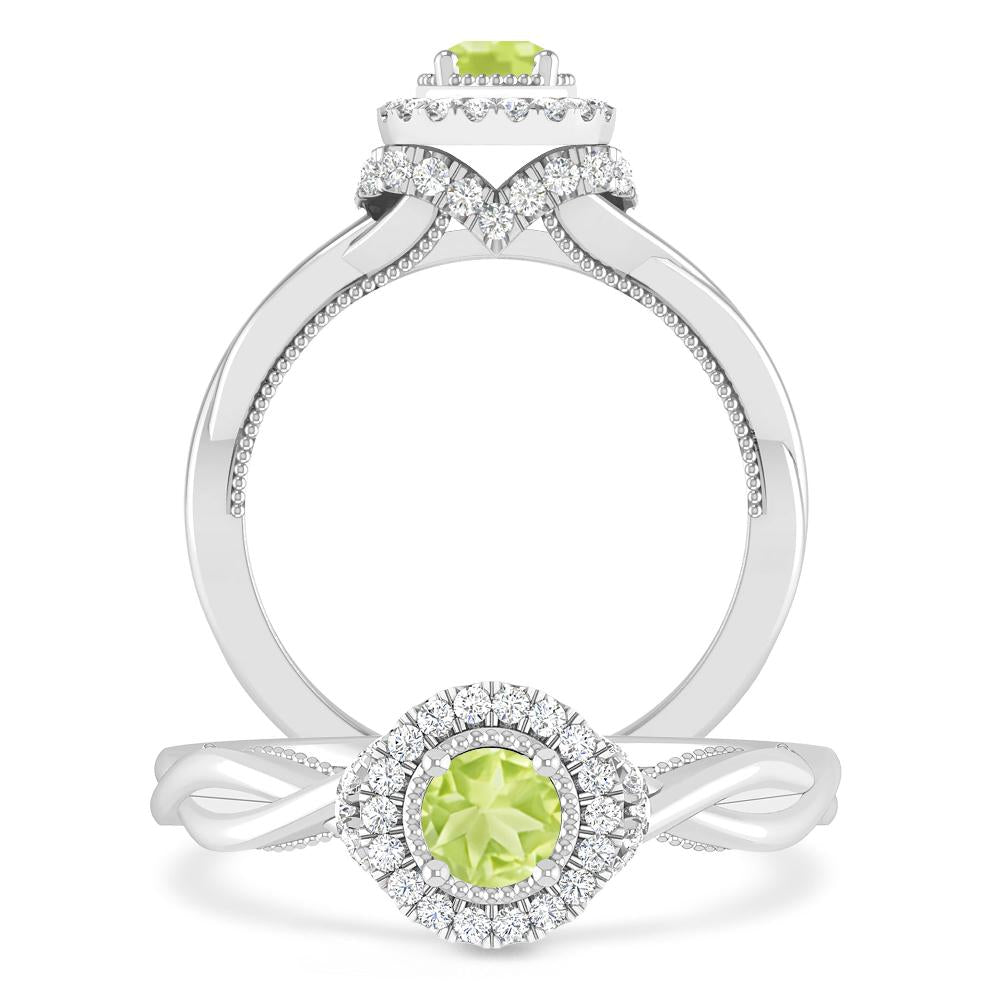 White Gold - Peridot