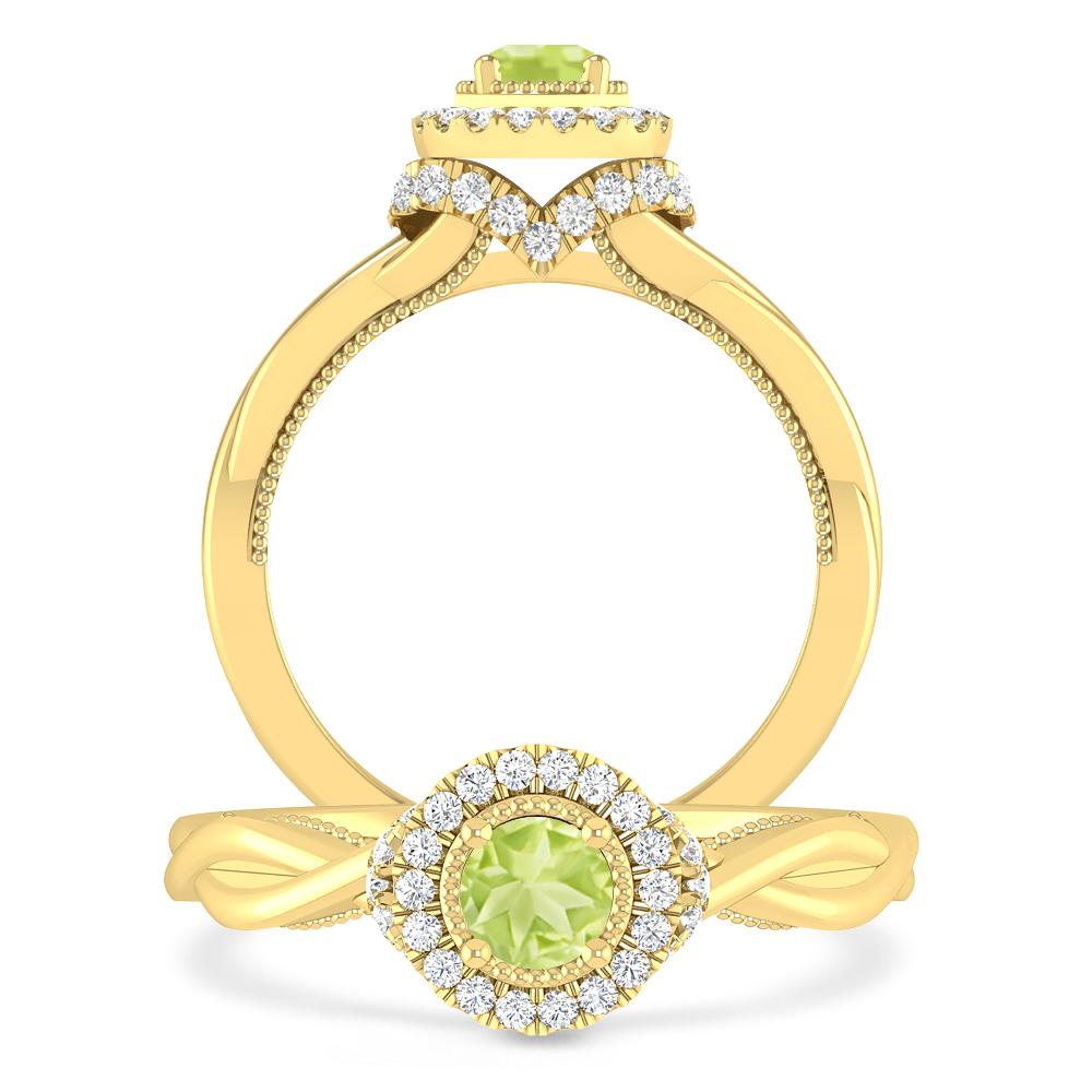 Yellow Gold - Peridot