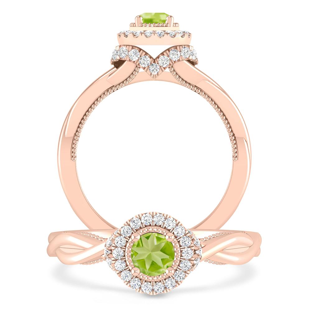 Rose Gold - Peridot