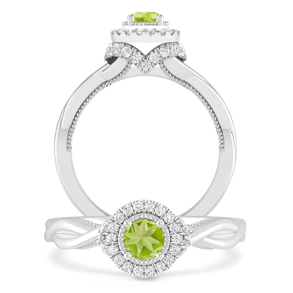 White Gold - Peridot