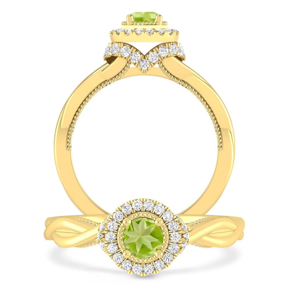 Yellow Gold - Peridot