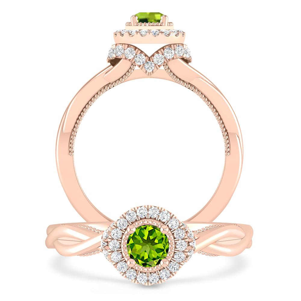 Rose Gold - Peridot