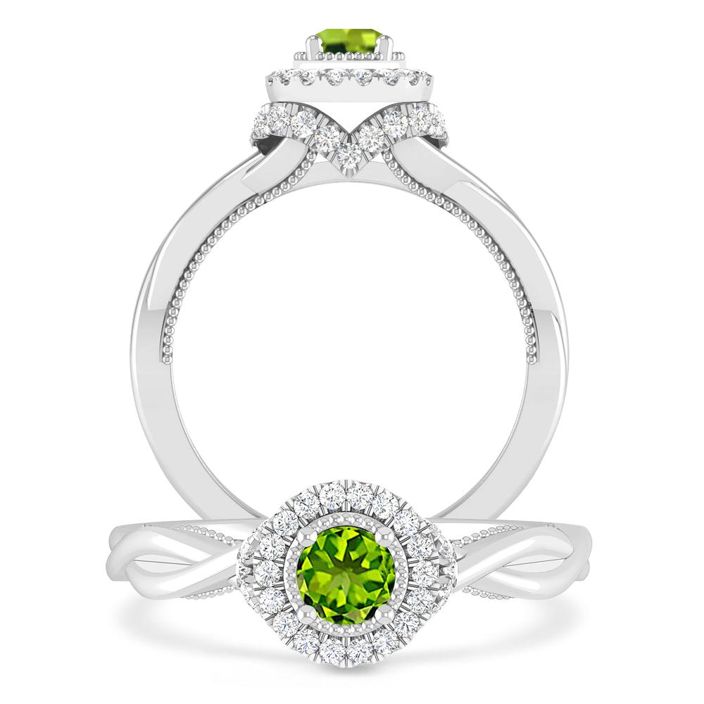 White Gold - Peridot