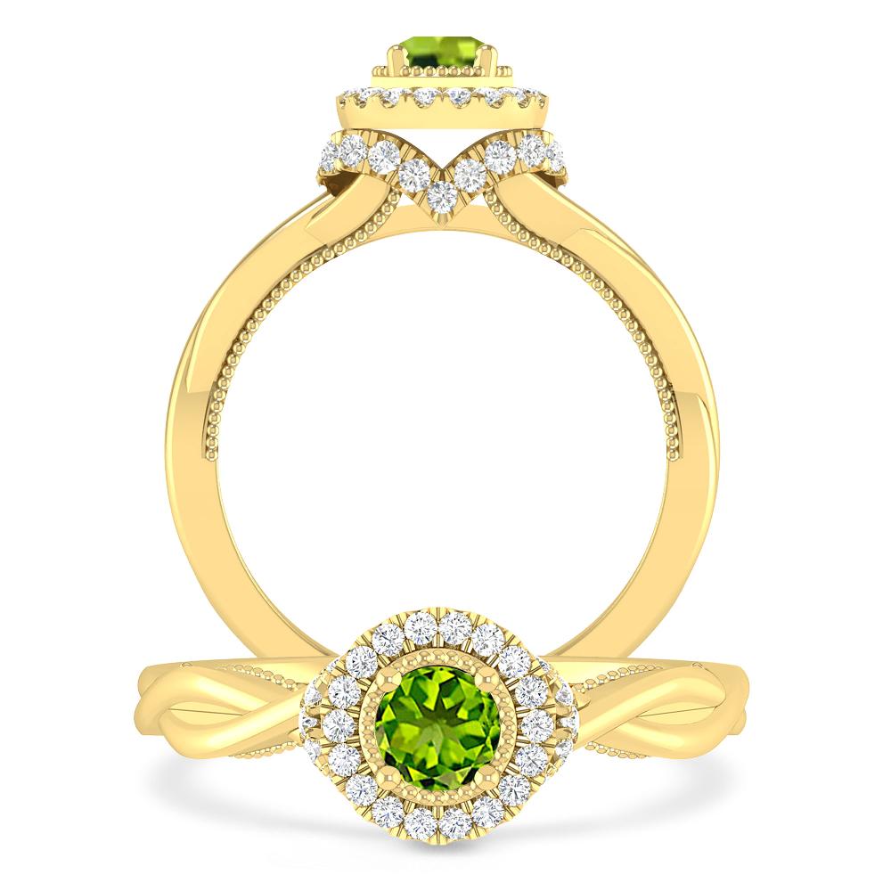 Yellow Gold - Peridot