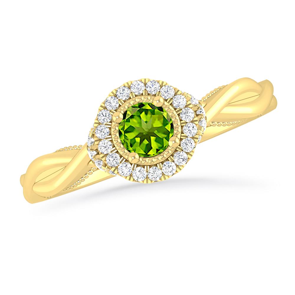 Yellow Gold - Peridot